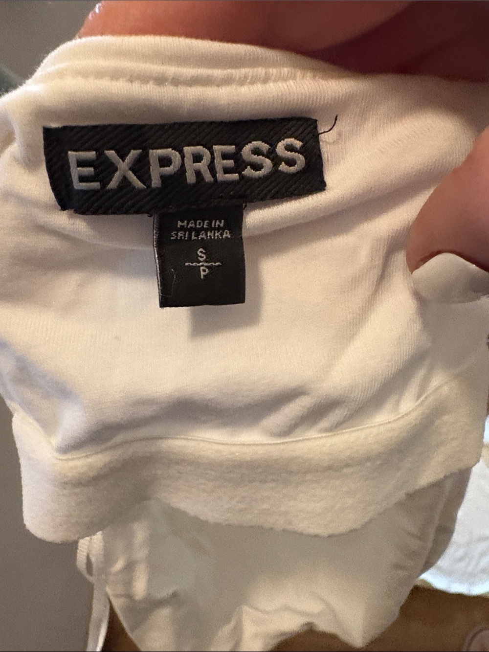 Express White Ruched Strapless Top - Picture 4 of 4